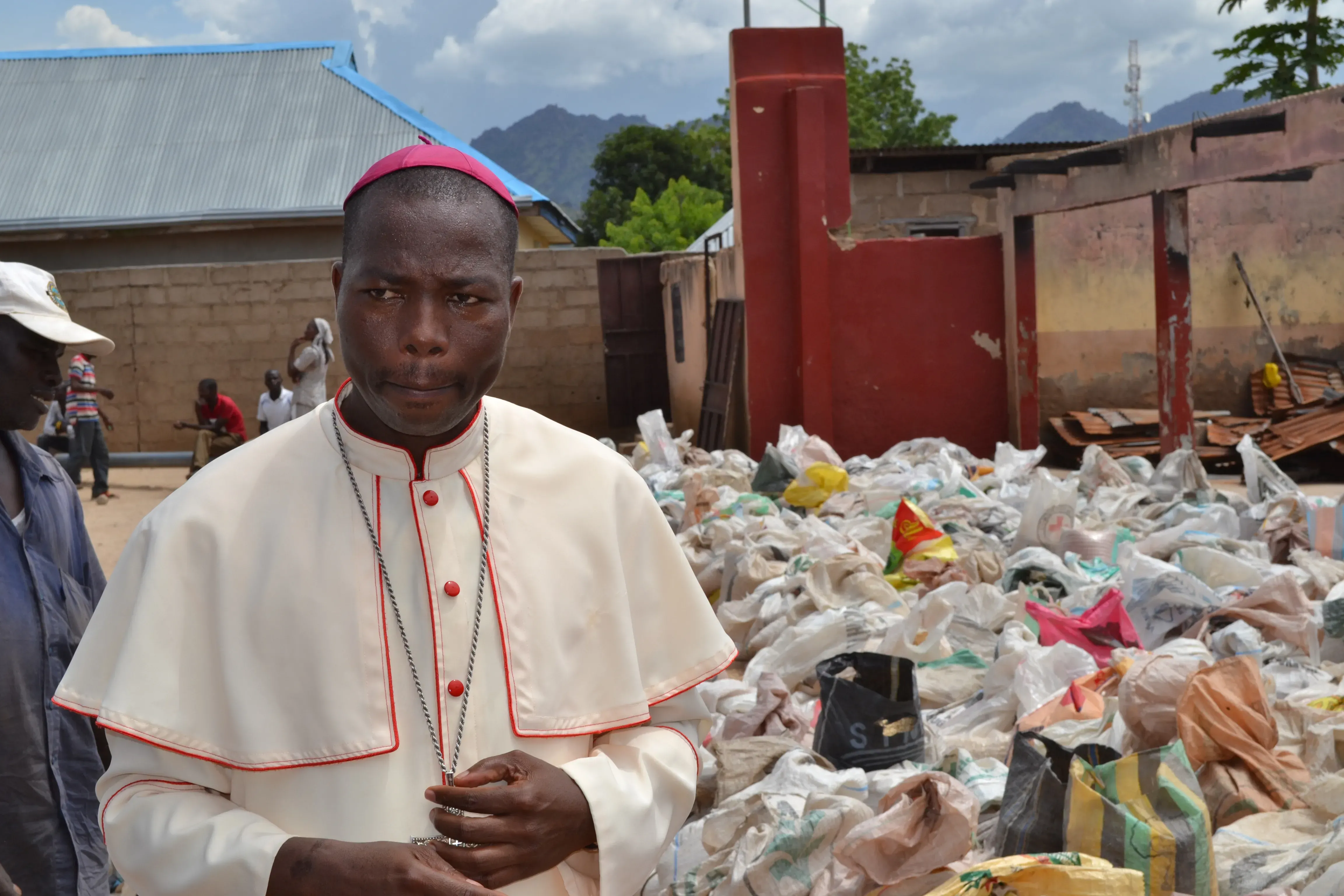 Mgr Stephen Dami Mamza, évêque du diocèse de Yola, photographié en 2015. Ogalaemmauel/CC BY-SA 4.0
