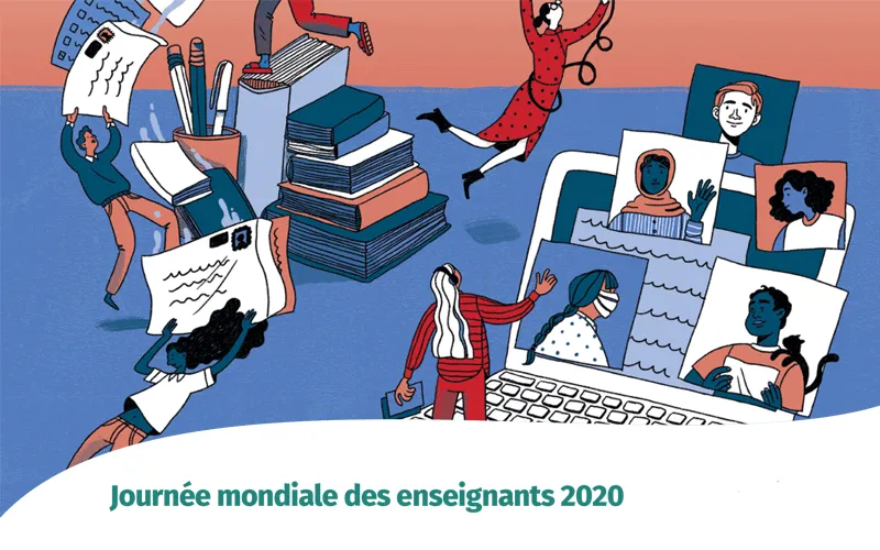Une affiche pour la Journée mondiale des enseignants 2020. UNESCO