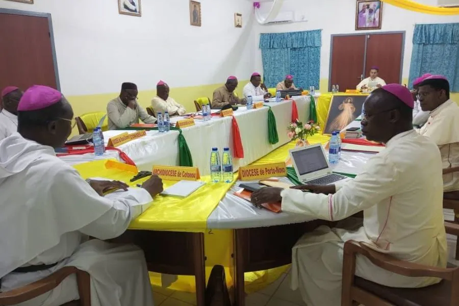 Les membres de la Conférence épiscopale du Bénin (CEB). Crédit : CEB