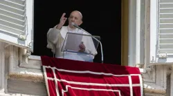 Le Pape François lors de  l'Angélus le 8 juin 2020. / Vatican Media/CNA.