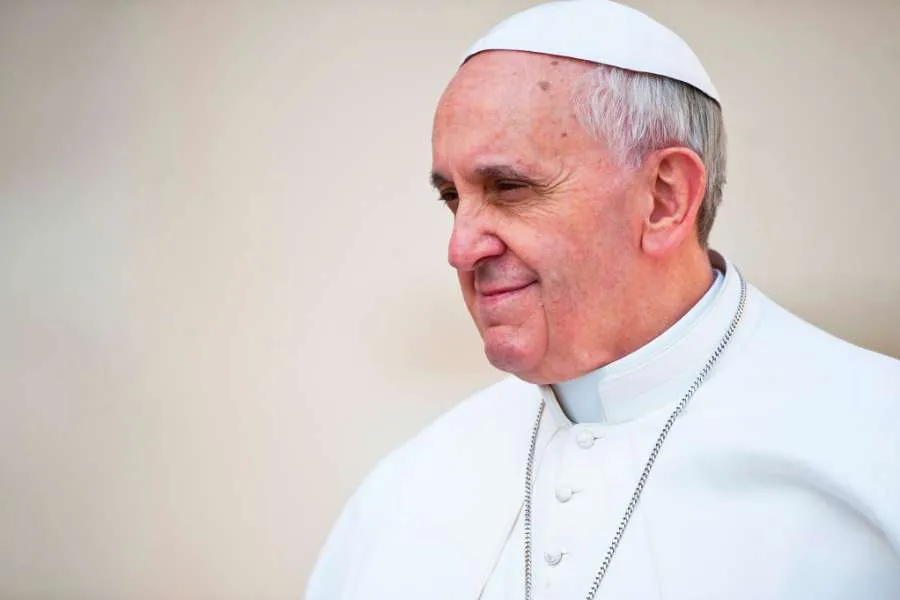 Le pape François, photographié le 17 avril 2013. Mazur/catholicnews.org.uk.