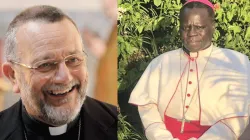 Mgr Stephen Ameyu (à droite), nouvel administrateur apostolique du diocèse de Wau au Soudan du Sud, et Mgr Giovanni Gaspari (à gauche), nonce apostolique en Angola et à São Tomé e Príncipe. / Domaine public