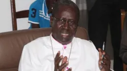 Mgr Benjamin Ndiaye s'adressant à la presse lors d'un précédent événement / 