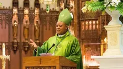 Mgr Jonas Benson Okoye, transféré du diocèse d'Awka au Nigeria au diocèse de Nnewi. / 