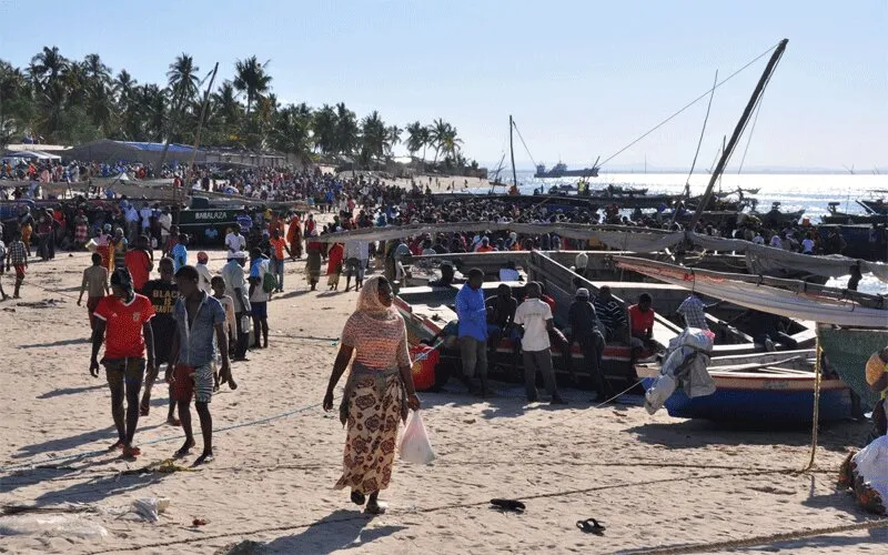 Les familles qui fuient la violence dans la province de Cabo Delgado arrivent dans la ville portuaire de Pemba. / Domaine public.