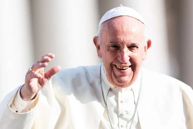 Le Pape François sur la place Saint-Pierre le 2 octobre 2019. Daniel Ibáñez/CNA.