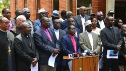 Religious leaders under the aegis of the Forum for National Dialogue address journalists on Friday July 21 on the state of the nation. Credit: CJPC / 