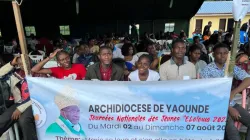 La jeunesse catholique du Cameroun lors des Journées nationales des jeunes 2022 dans le diocèse d'Ebolowa. Crédit : Archidiocèse de Yaoundé / 