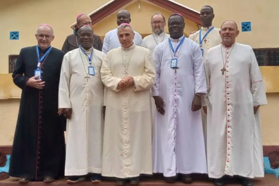 Les membres de la Conférence épiscopale centrafricaine (CECA). Crédit : Médias Catholiques Rca Centrafrique / 