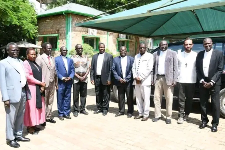 Les membres du Conseil provincial ecclésiastique des évêques catholiques du Soudan. Crédit : ACI Afrique