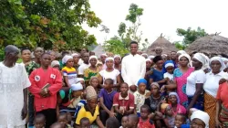 Le séminariste David Igba lors d'une visite pastorale à Scared Heart Udei du diocèse catholique de Makurdi. Crédit : David Igba / 