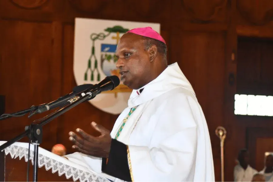 Mgr Jean Michaël Durhône, évêque du diocèse de Port Louis à l'île Maurice. Crédit : Diocèse de Port Louis