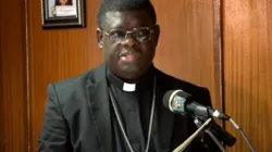 Une capture d'écran de Mgr Charles Kasonde prononçant le discours principal lors de la conférence des parties prenantes de Catholic Care for Children International (CCCI) à Lusaka, en Zambie, le mardi 29 août. Crédit : Lumentv Zambia / 