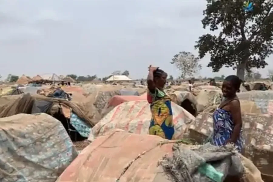 Un camp de personnes déplacées dans l'État de Benue, au Nigeria. Crédit : Commission Justice et Paix du diocèse catholique de Makurdi / 