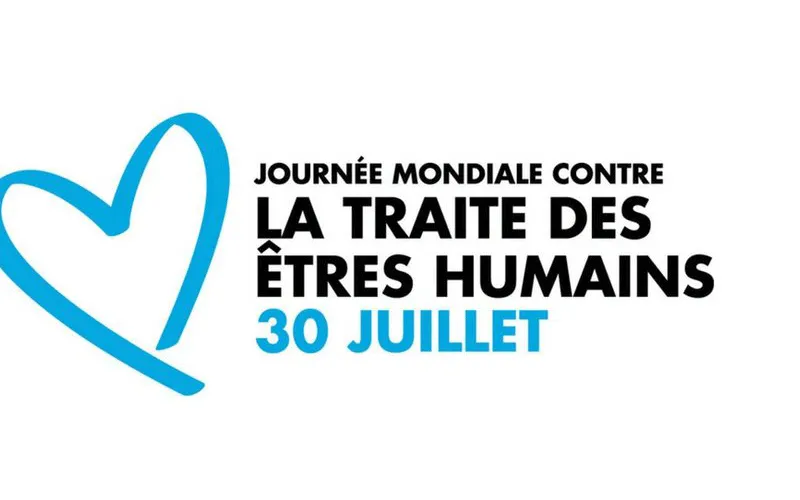 Logo sur la Journée mondiale contre la traite des personnes. Nations unies