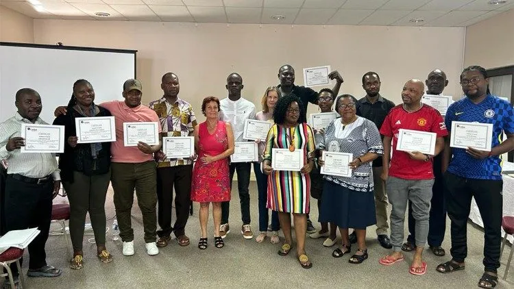 Les participants à la session de formation sur la gestion communautaire de la réduction des risques de catastrophes organisée par Caritas Afrique du 25 au 30 septembre 2023. Crédit : Vatican Media