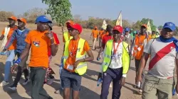 Des jeunes du diocèse catholique de Rumbek, au Sud-Soudan, lors de leur pèlerinage pour la paix à Tonj. Crédit : Good News Radio/Diocèse de Rumbek / 