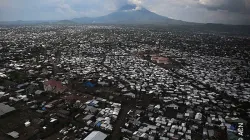 Eruption du volcan Nyirangongo à la frontière orientale de la République du Congo. Crédit : Aide à l'Eglise en Détresse (AED) / 