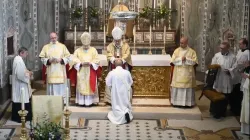 L'ordination du Dr Michael Nazir-Ali à la prêtrise catholique à Londres, en Angleterre, le 30 octobre 2021. Compte Twitter @UKOrdinariate. / 