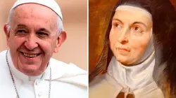 Le pape François et Sainte Thérèse d'Avila/ Domaine public/ACI Prensa. / 