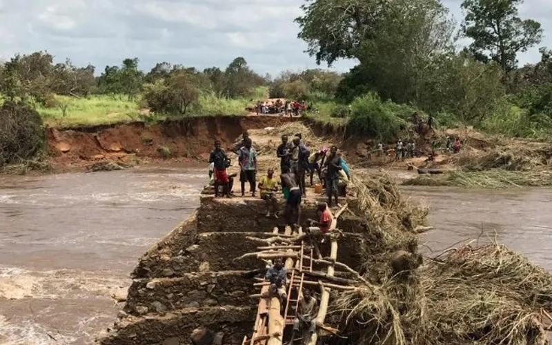 Cyclone Gombe in Mozambique. Credit: Vatican Media