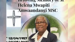 Feu Sœur Helena Mwapiti Amwaandangi MSC qui a succombé aux complications du COVID-19 le 2 mai. Elle était la secrétaire générale de la Conférence des évêques catholiques de Namibie. / 