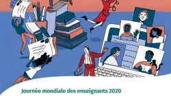 Une affiche pour la Journée mondiale des enseignants 2020. / UNESCO