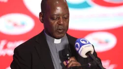 Mgr Lucio Andrice Muandula s'adressant aux délégués lors du jubilé d'or du Comité épiscopal panafricain pour les communications sociales (CEPACS) à Lagos, au Nigeria. Crédit : ACI Afrique / 