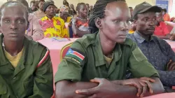 Quelques participants au dialogue civil-militaire des 26 et 27 mai dans le comté de Yei River, dans l'État d'Équatoria central (CES). / 