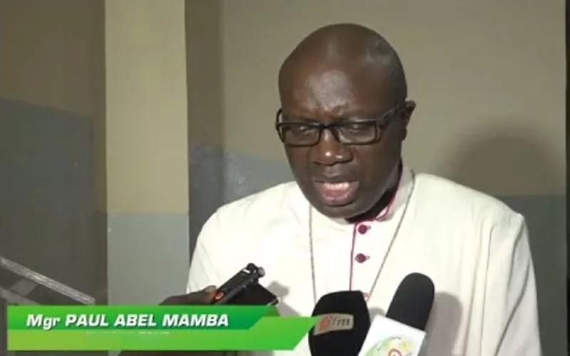 Mgr Paul Abel Mamba Diatta, transféré du diocèse de Ziguinchor (Sénégal) au siège épiscopal de Tambacounda.