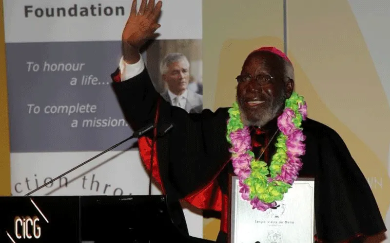 Mgr Paride Taban, évêque émérite du diocèse catholique de Torit au Soudan du Sud. Domaine public