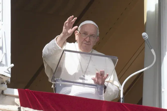 Le pape François prononce l'Angélus du dimanche, le 5 novembre 2023. | Crédit : Vatican Media / 