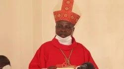 Mgr Benjamin Phiri, évêque du diocèse de Ndola, pendant la messe au séminaire diocésain  St Benoît à Ndola le 21 septembre. / Diocèse catholique de Ndola/Facebook