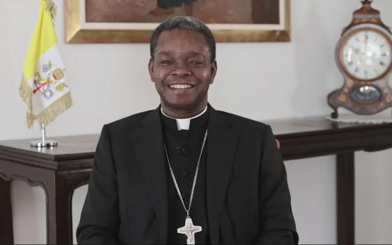 Mgr Fortunatus Nwachukwu, représentant du Saint-Siège auprès du Bureau européen des Nations Unies et des institutions spécialisées à Genève. Crédit : CNA Deutsch/EWTN