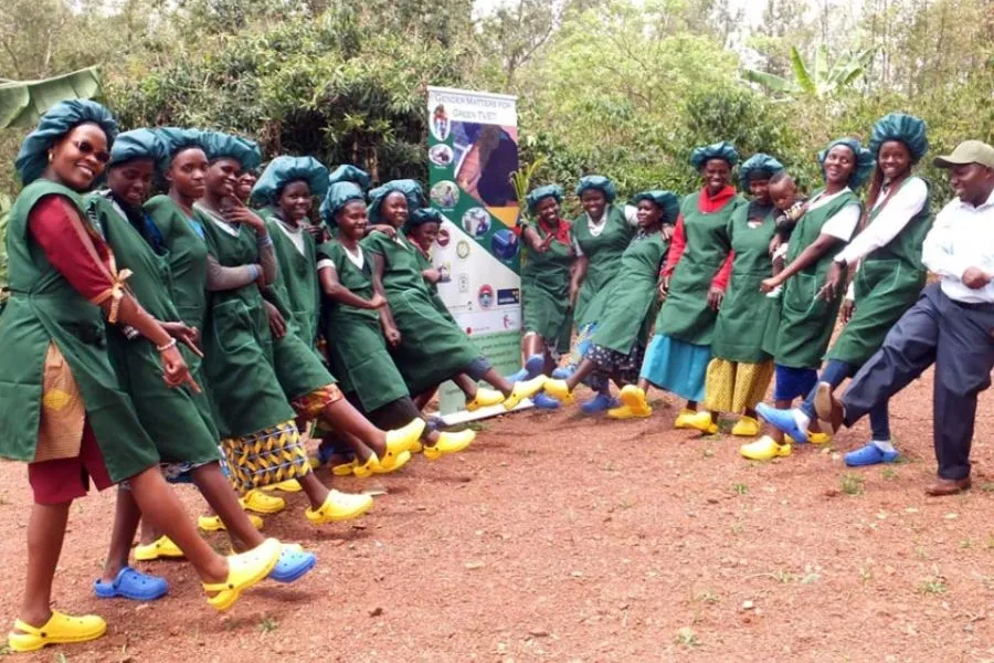 Un cours d'agriculture pour les mères célibataires à Don Bosco Muhazi. Crédit : Missions salésiennes