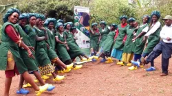 Un cours d'agriculture pour les mères célibataires à Don Bosco Muhazi. Crédit : Missions salésiennes / 