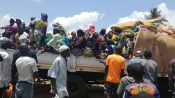 Les familles fuyant la violence dans la province de Cabo Delgado au Mozambique. / Aide à l'Église en détresse (AED International)