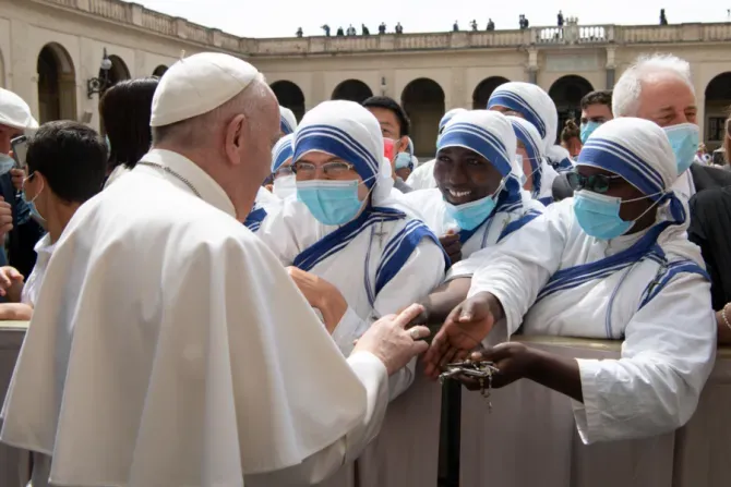 L'audience générale du Pape François dans la cour San Damaso du Palais Apostolique, le 2 juin 2021 / Vatican Media.