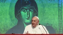 Le pape François s'adresse aux prêtres du diocèse de Rome à l'Université pontificale salésienne le 11 juin 2024. | Crédit : Vatican Media / 