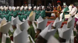 Le pape François lors de la messe de clôture du Synode sur la synodalité dans la basilique Saint-Pierre, le 29 octobre 2023. | Crédit : Vatican Media / 