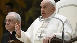 Le pape François s'exprime lors de l'audience générale du 6 décembre 2023, dans la salle Paul VI au Vatican. | Crédit : Vatican Media / 