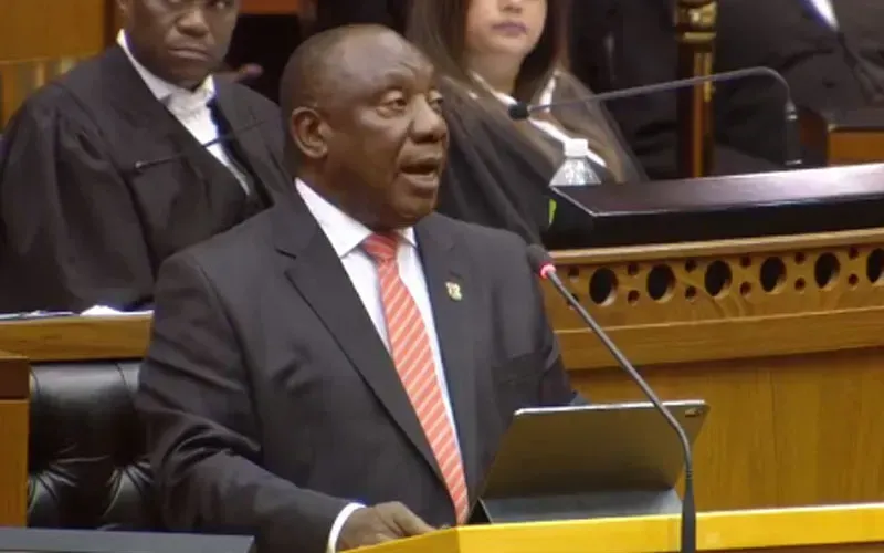 Le président Cyril Ramaphosa. Crédit : cogta.gov.za