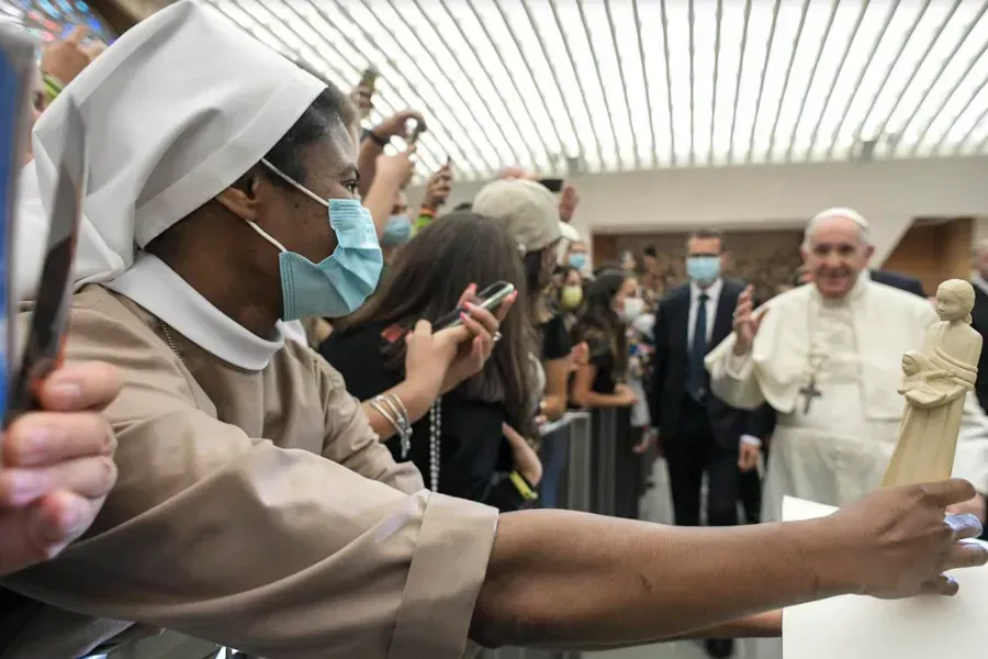 L'audience générale du Pape François dans la salle Paul VI au Vatican, le 1er septembre 2021. Médias du Vatican.