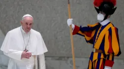 L'audience générale du Pape François dans la salle Paul VI au Vatican, le 30 mars 2022. Daniel Ibáñez/CNA. / 