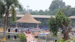 Sanctuaire catholique des martyrs ougandais de Namugongo a Kampala, lors de la conclusion du jubilé d'or du SCEAM en juillet 2019. / ACI Afrique