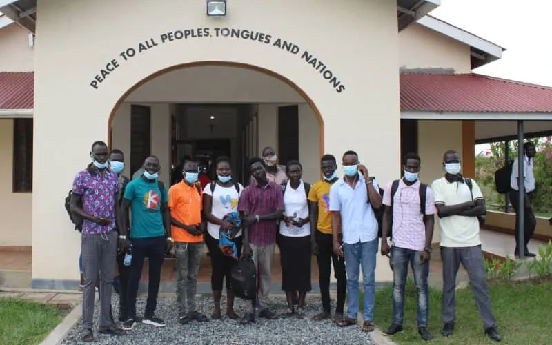 Quelques jeunes du Sud-Soudan lors de la session inaugurale de la retraite spirituelle de l'archidiocèse de Juba. ACI Afrique