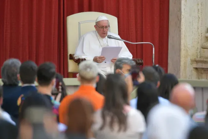 L'audience générale du Pape François dans la cour San Damaso du Palais Apostolique, le 16 juin 2021 / Vatican Media.