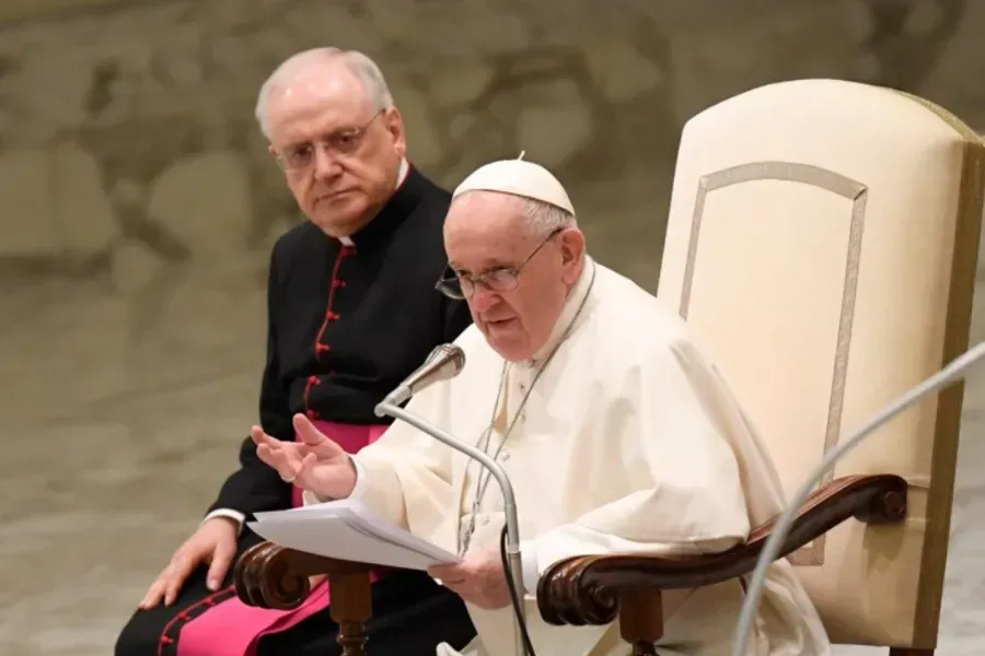 L'audience générale du Pape François dans la salle Paul VI au Vatican, le 26 janvier 2022. Vatican Media.