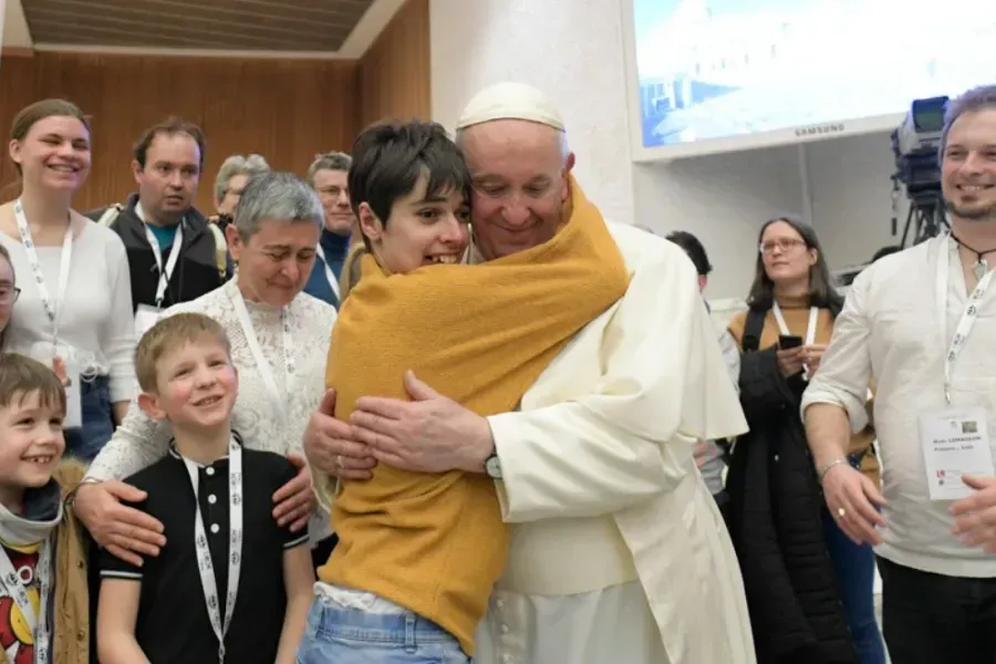 L'audience générale du Pape François dans la salle Paul VI au Vatican, le 9 février 2022. Vatican Media.