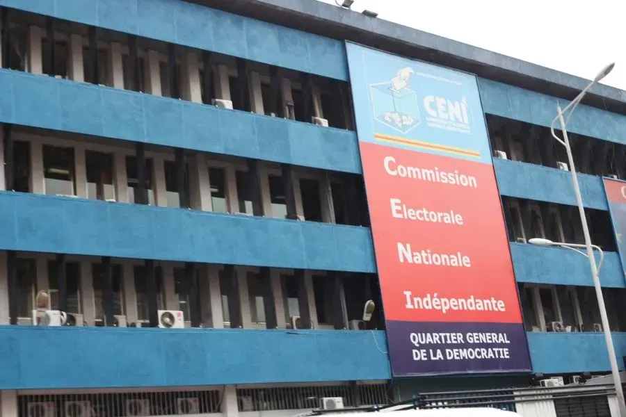 Le siège de la Commission électorale nationale indépendante (CENI) en RDC. Crédit : CENI